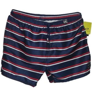 Exist Men's Red White Blue Swim Trunks
